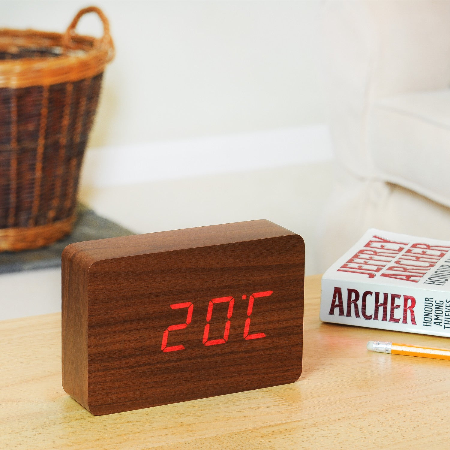 Gingko Brick Click Clock