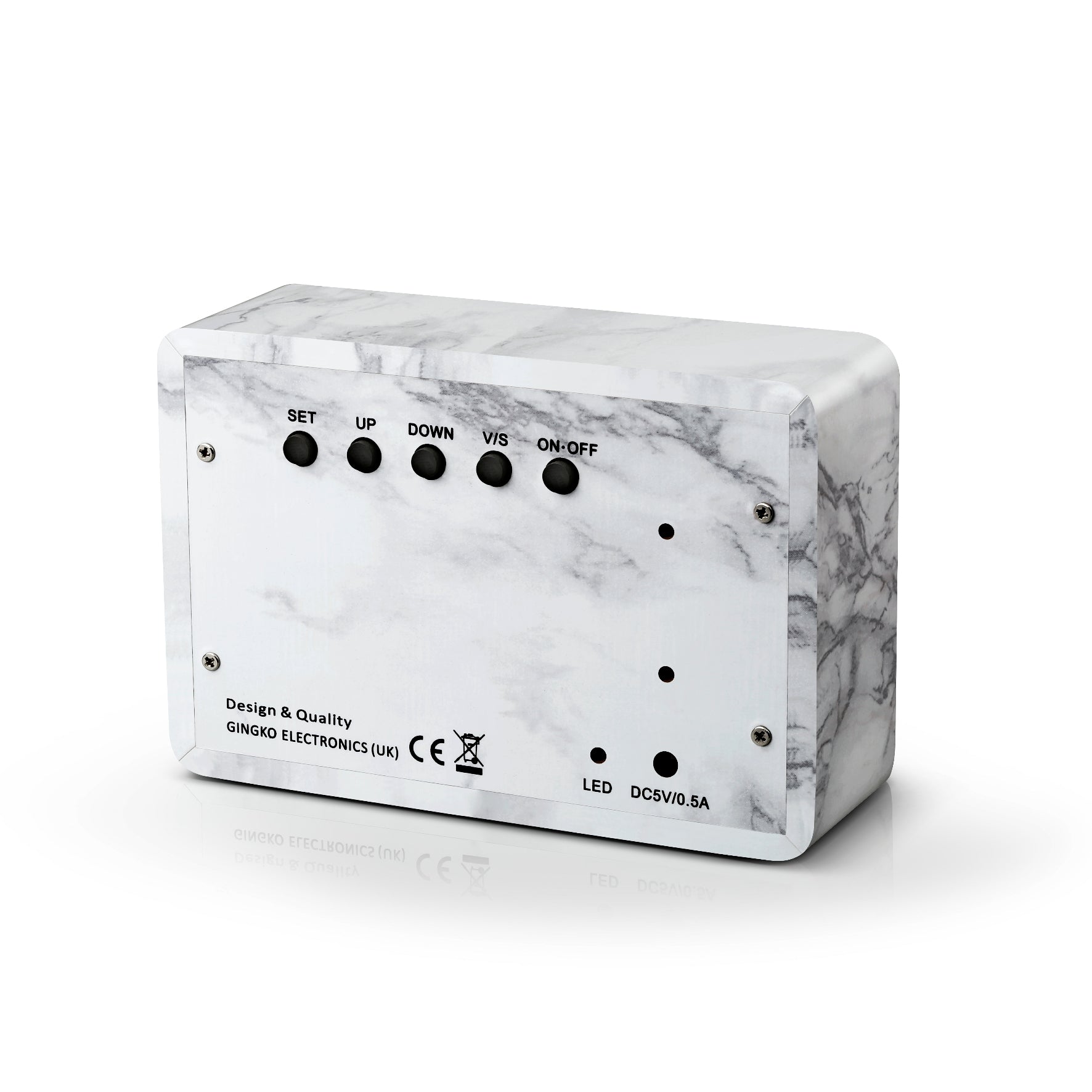 Gingko Brick Click Clock