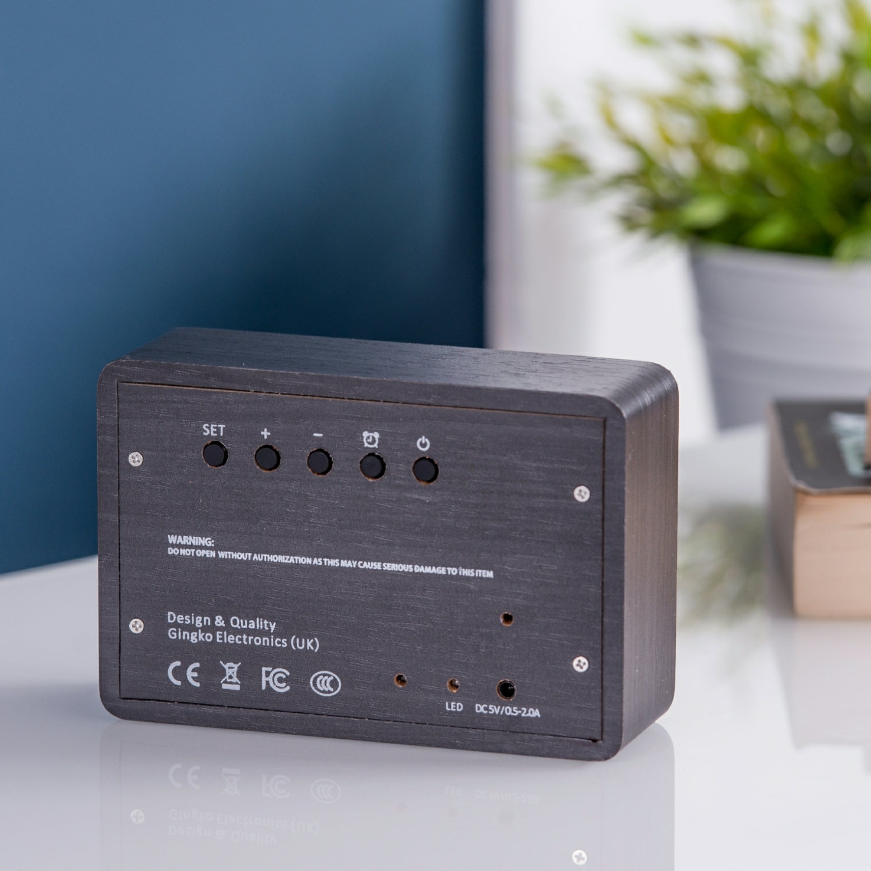 Gingko Brick Click Clock