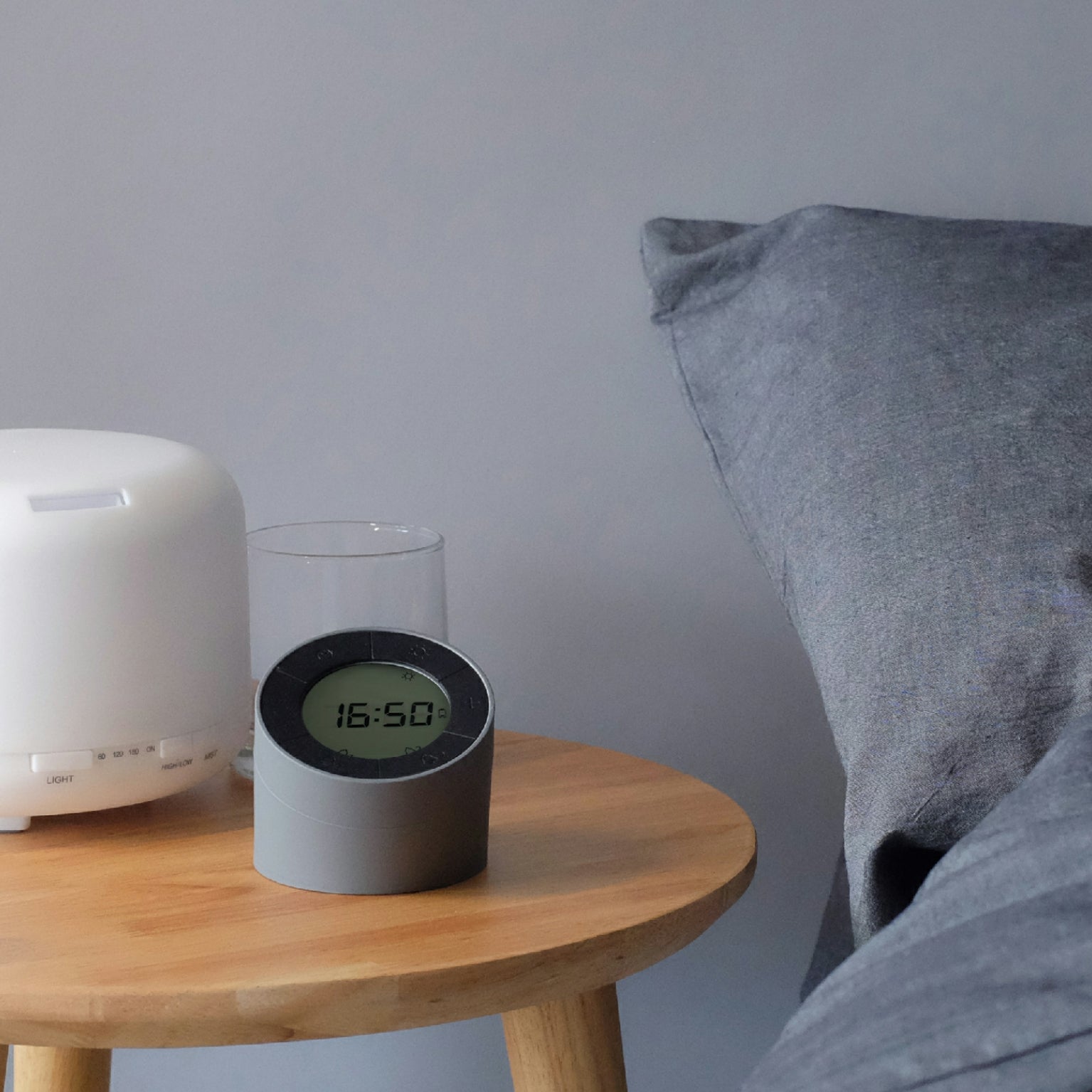 Gingko Edge Light Alarm Clock