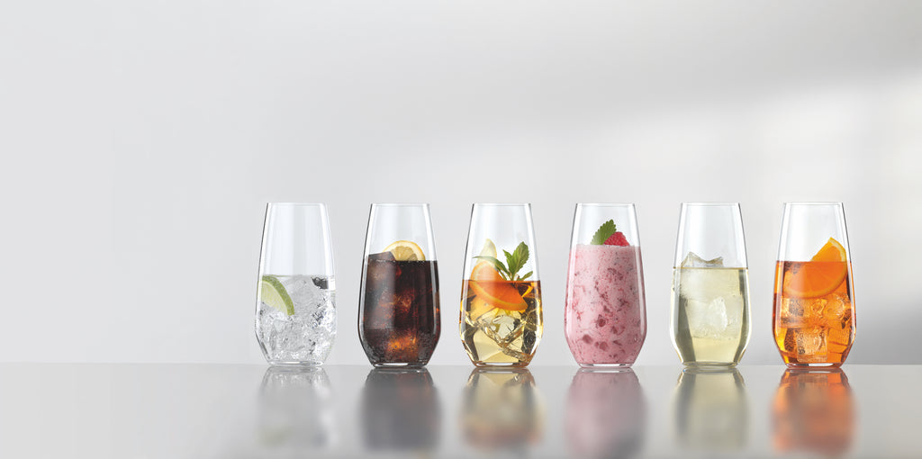 Spiegelau Crystal Authentis Casual Summer Drinks, Set of 6