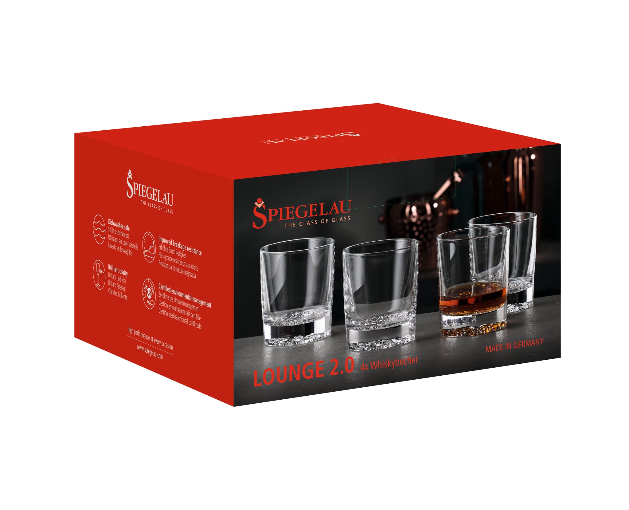 Spiegelau Lounge 2.0 Whisky Tumblers, set of 4
