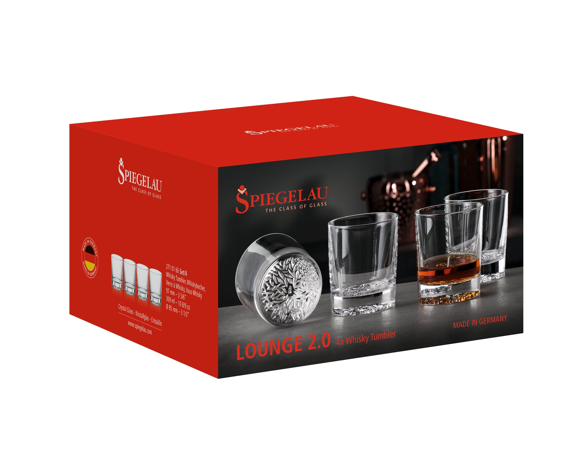 Spiegelau Lounge 2.0 Whisky Tumblers, set of 4