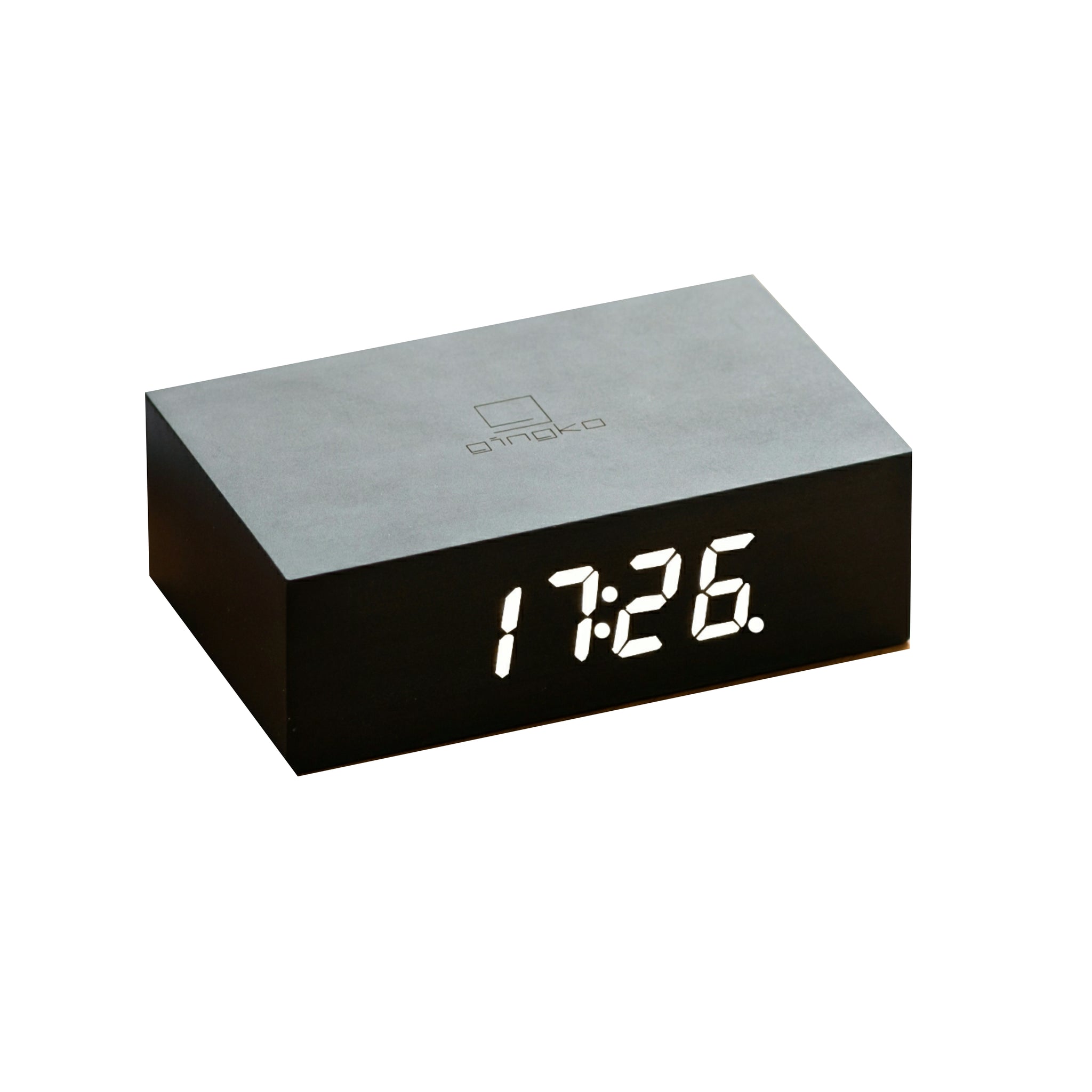 Gingko Flip Click Clock Wood