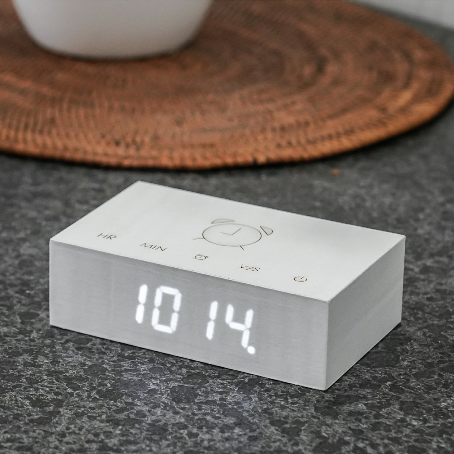 Gingko Flip Click Clock Wood