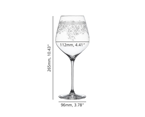 Spiegelau Arabesque Burgundy Glass, set of 2