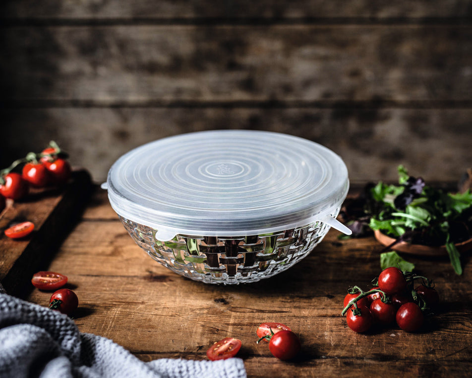 Nachtmann Bossa Nova Set, 23 cm Glass Bowl with Silicone Lid