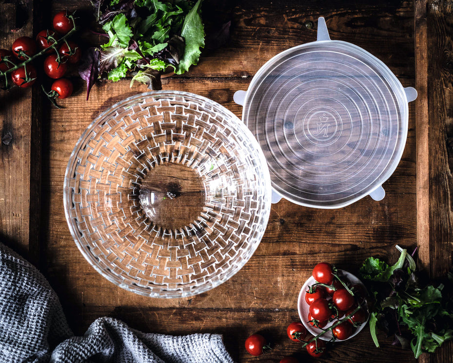 Nachtmann Bossa Nova, Set of 2 Glass Bowls (15 cm) with Silicone Lids