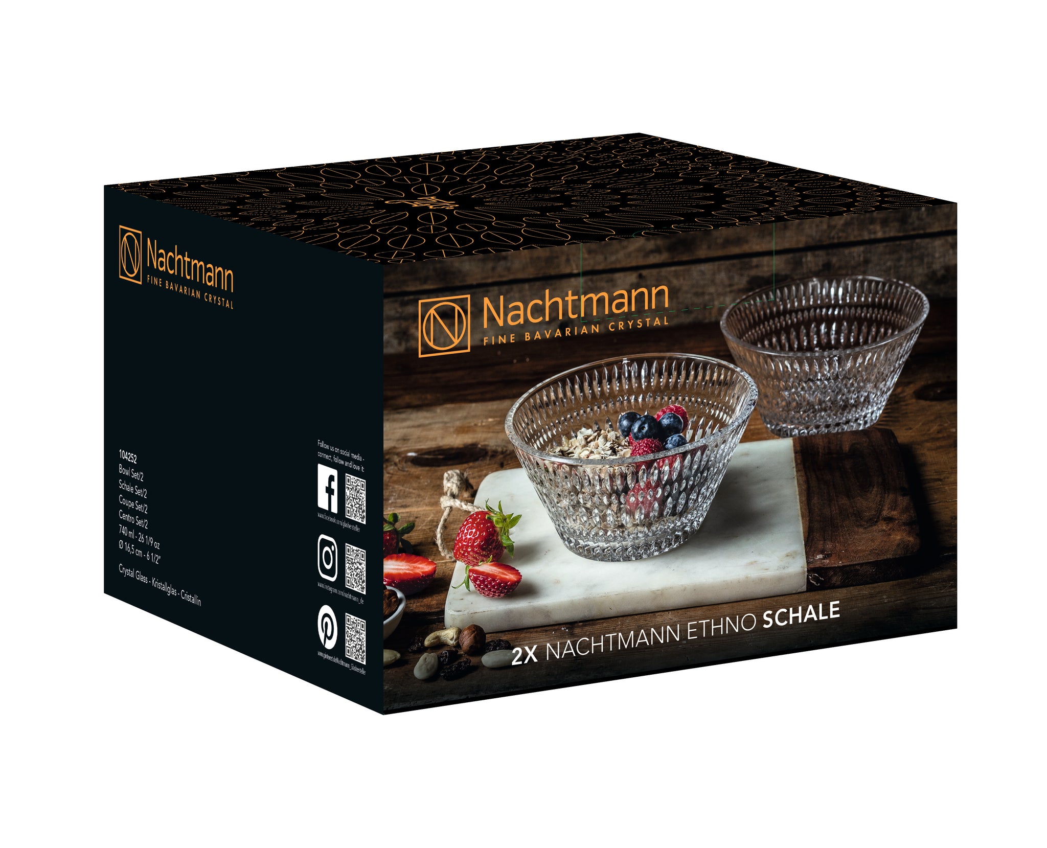 Nachtmann Ethno Bowl 16.5cm, Set of 2