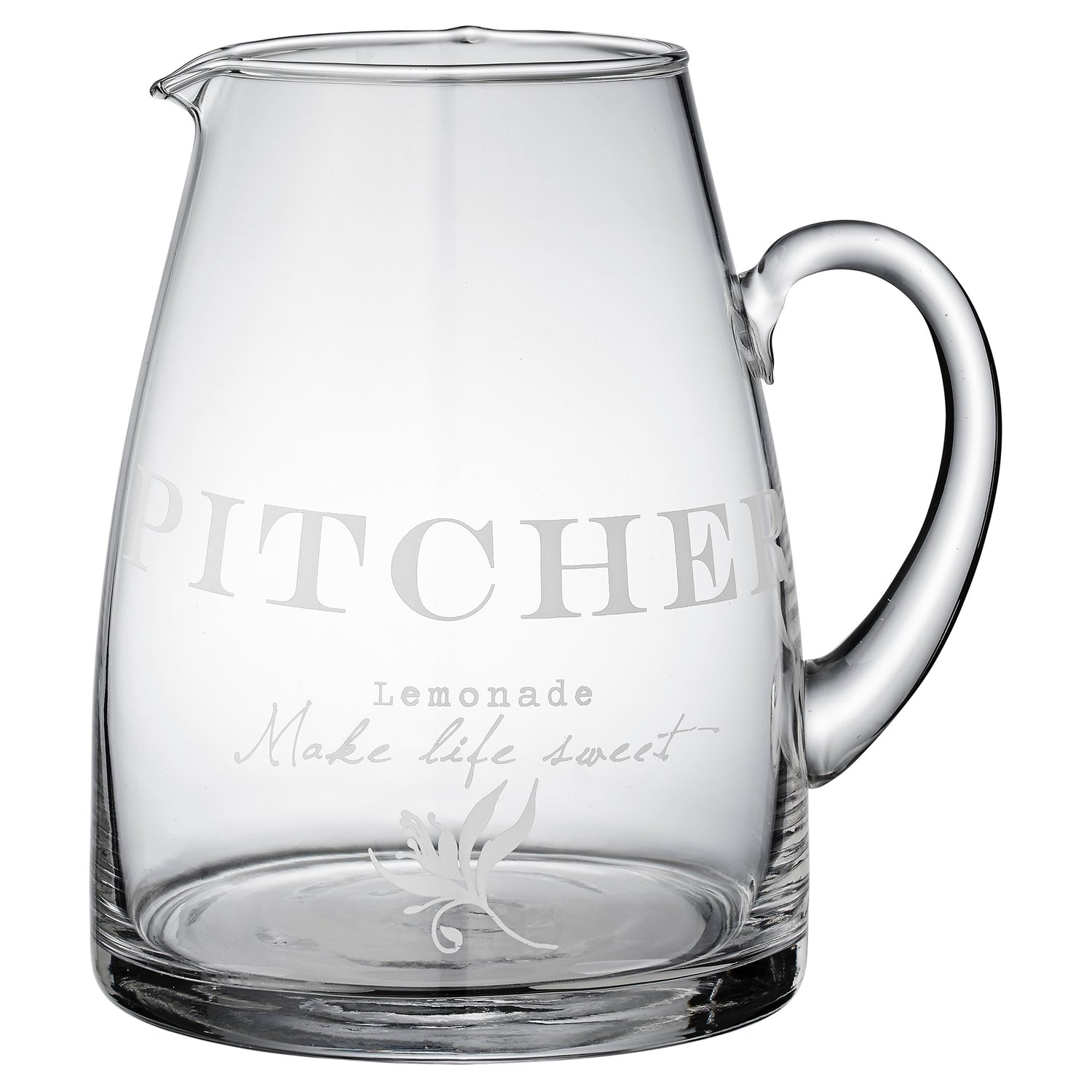 Lene Bjerre Agnes Jug 2.1 litres - Clear/ White Glass