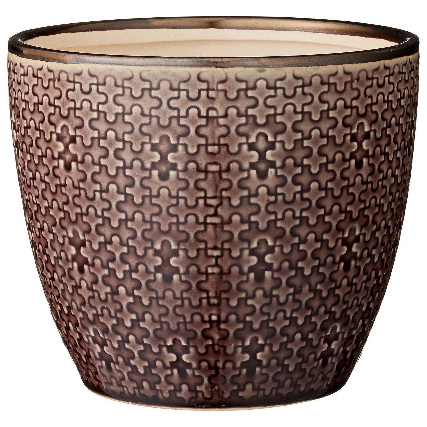 Lene Bjerre Bellia Dark Lilac Ash Flower Pot 17x15cm