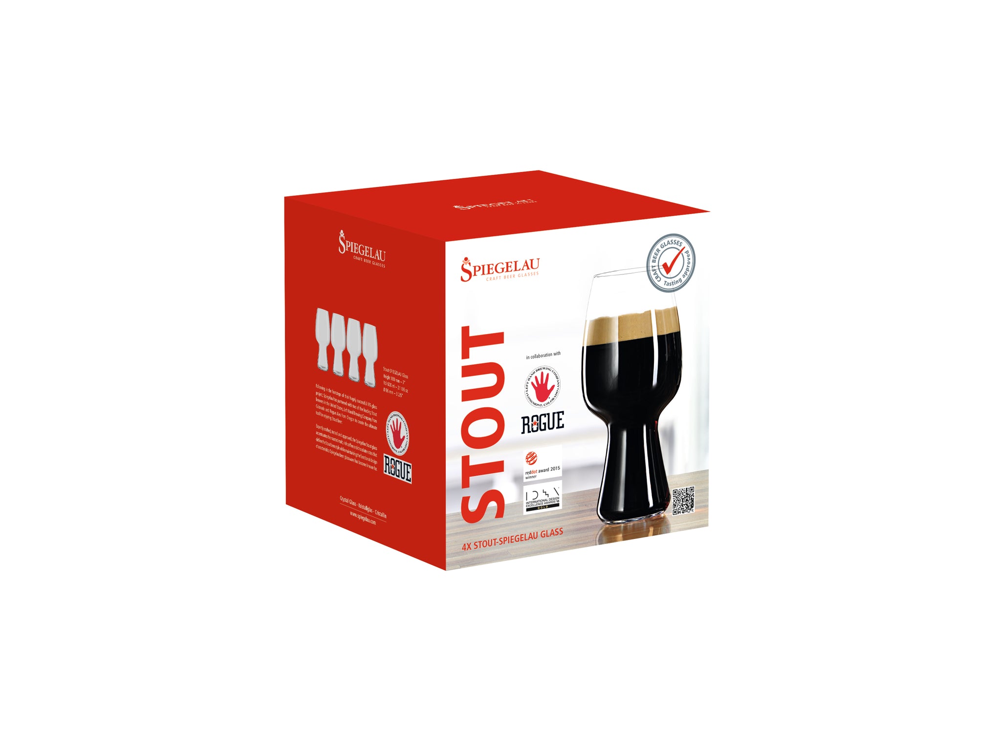 Spiegelau Stout Craft Beer Glasses, set of 4