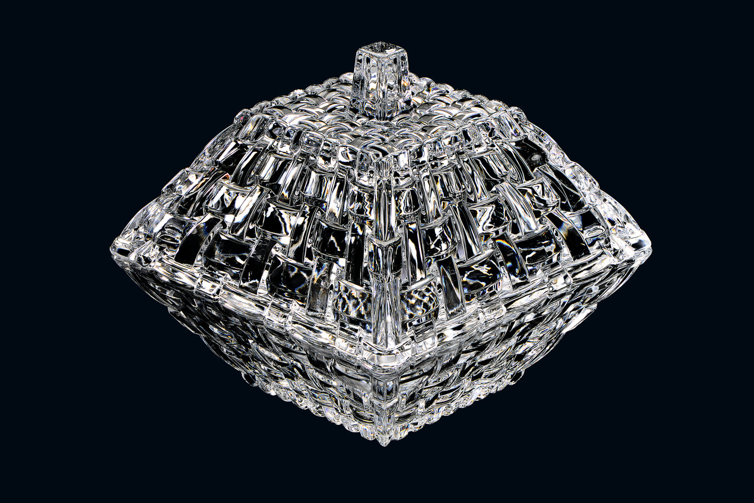 Nachtmann Bossa Nova Storage box with Lid, 12 x 12 cm