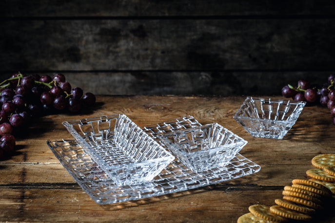 Nachtmann Bossa Nova Serving Set of 4 - Platter & Dip Bowls