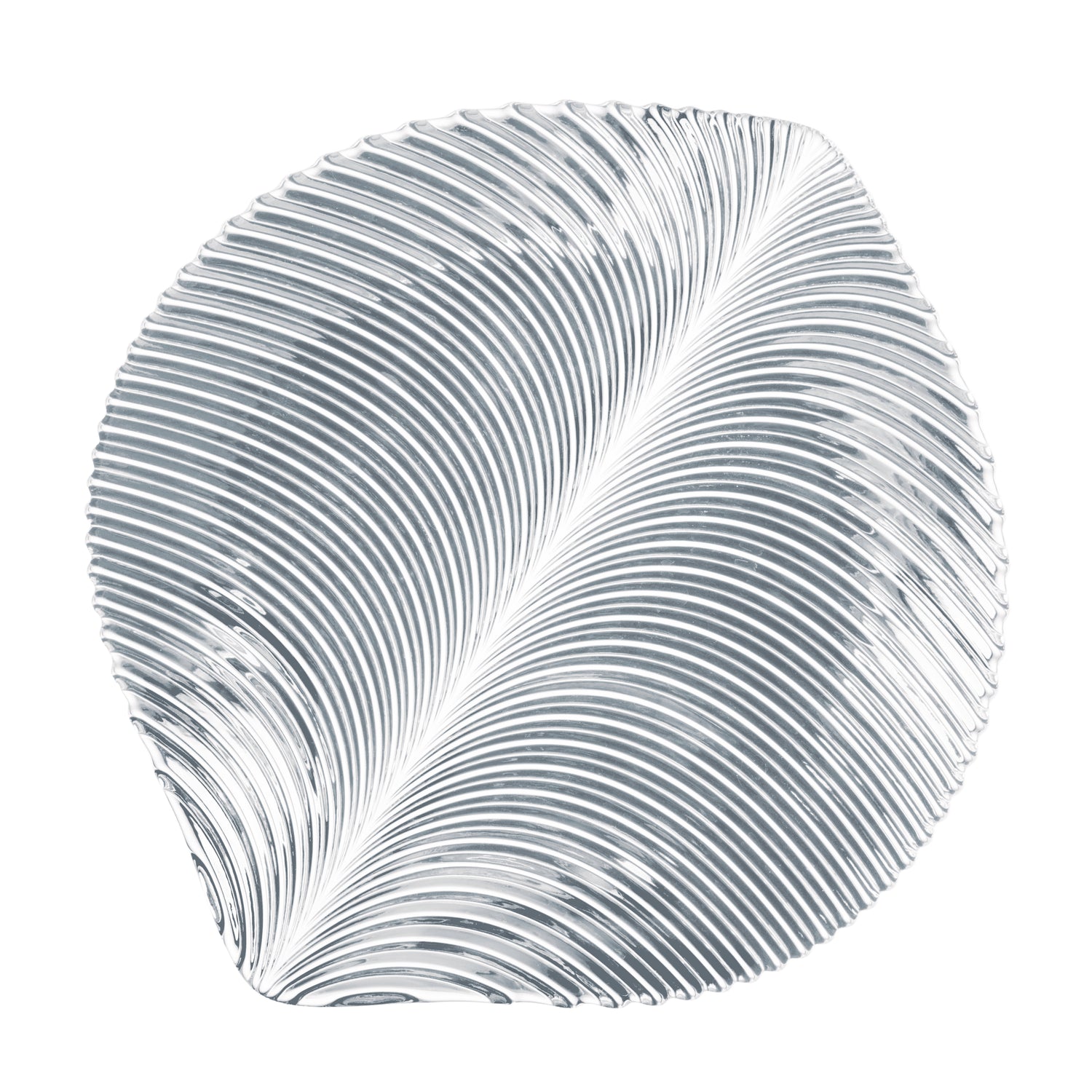 Nachtmann Mambo Leaf Glass Charger Plate, 32 cm - Set of 2