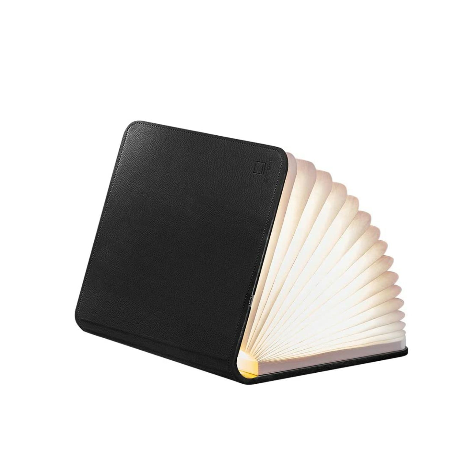 Gingko Large Fibre Black Smart Book Light, Leather