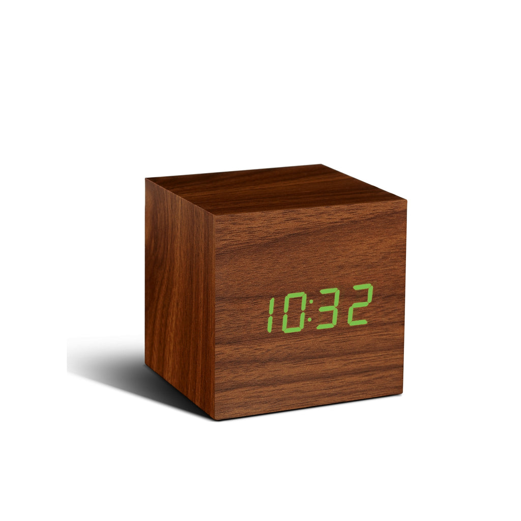 Gingko Cube Click Clock, Portable Alarm