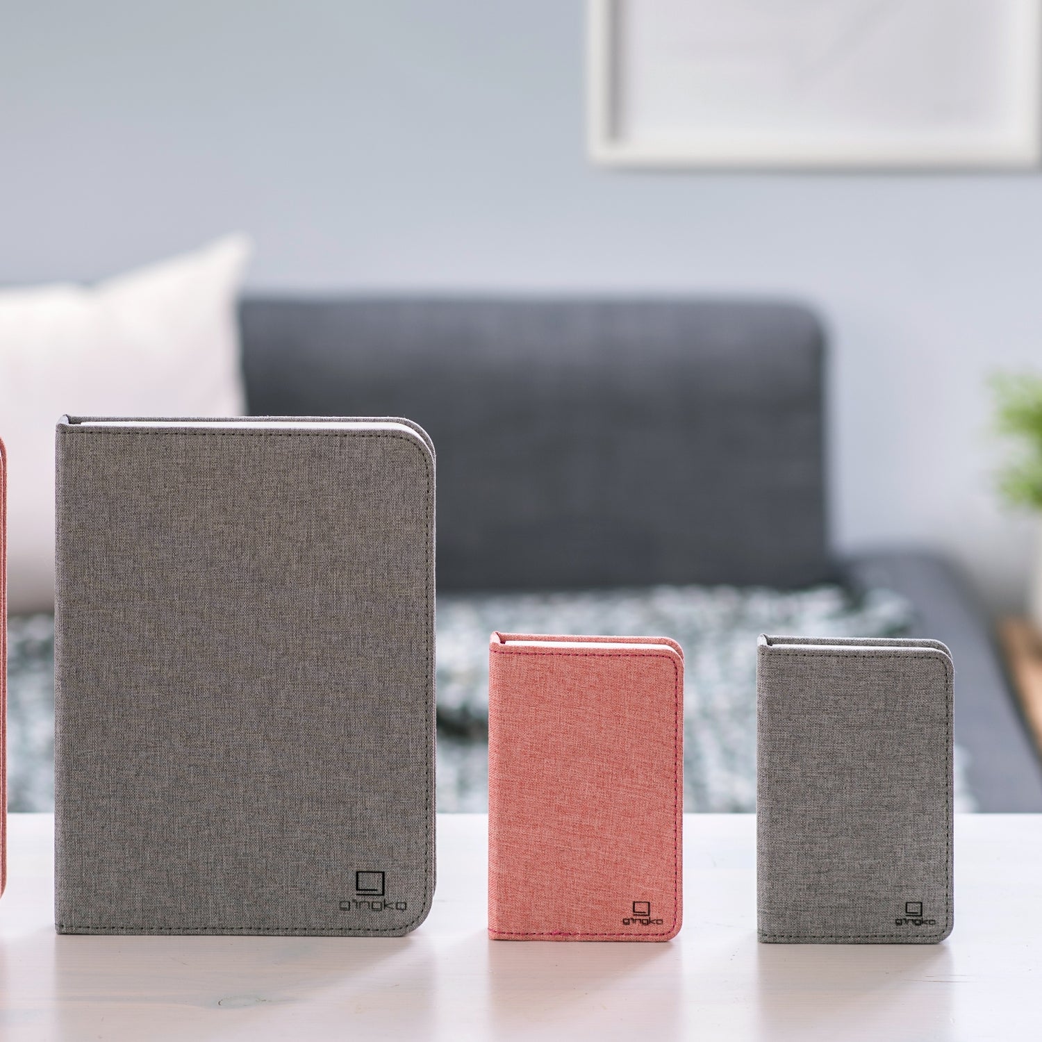 Gingko Mini Linen Smart Book Light, Fabric