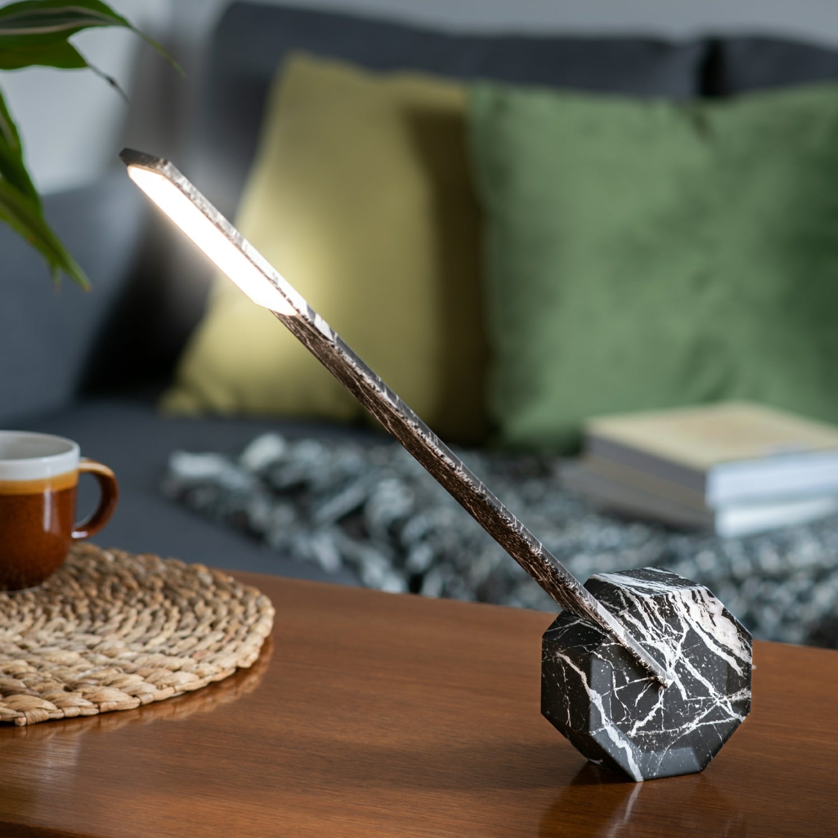 Octagon portable online desk light