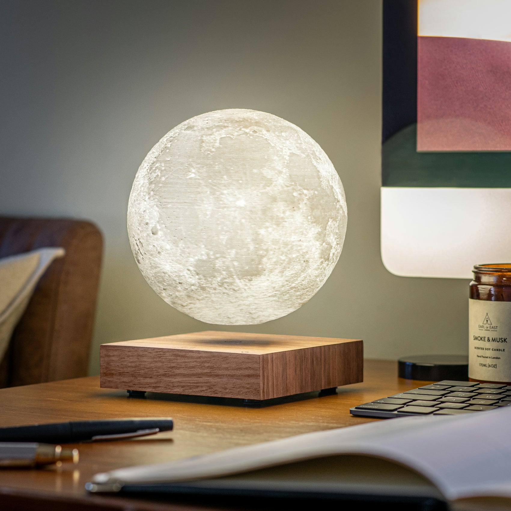 Gingko Smart Moon Lamp Wood