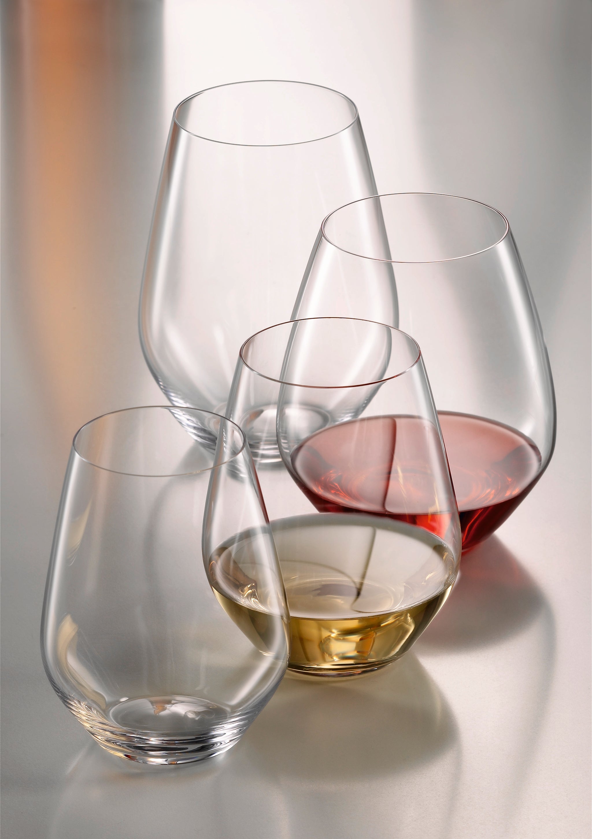 Spiegelau Authentis Casual All-Purpose Stemless Tumbler/ Wine Glass, L, Set of 4