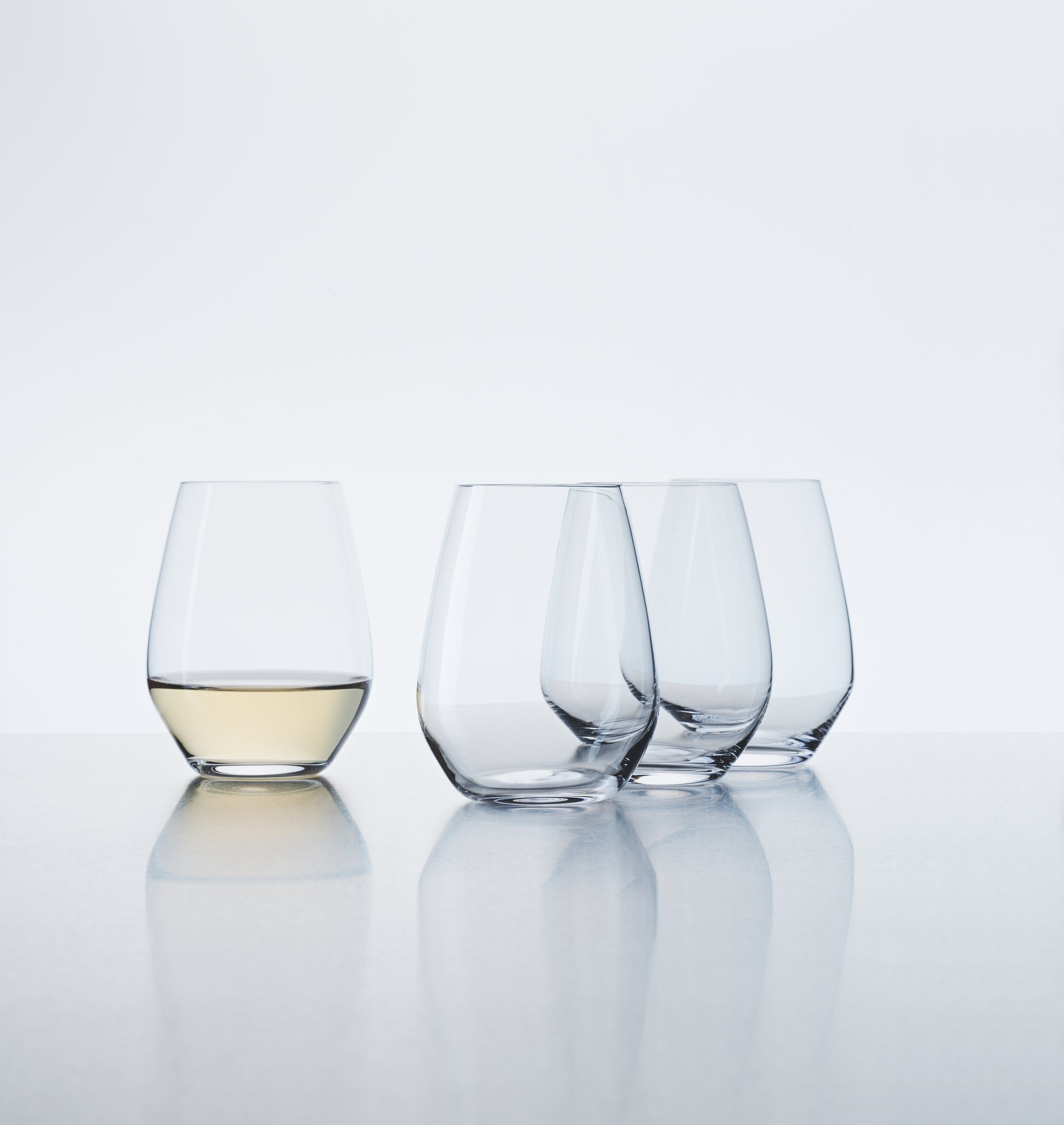 Spiegelau Authentis Casual All-Purpose Stemless Tumbler/ Wine Glass, L, Set of 4