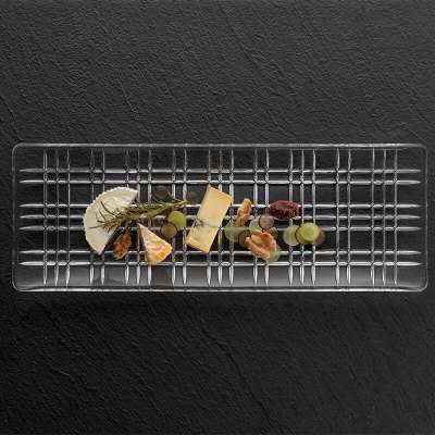 Nachtmann Square Smoke Rectangular Plate, 42 cm - 1 piece